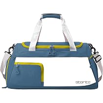 Storite Foldable Travel Duffle Bag - 46x23x23cm Light Blue, Gym & Weekend Bag With Shoe Compartment - View #7