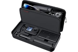 Carrying Case for DJI Osmo Action 6, PU Protective Storage Bag Compatible with Osmo Action 6 Adventure Combo & DJI Osmo Action 6 Accessories, Portable Travel Case