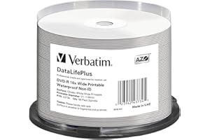 Verbatim DVD-R 4,7 GB (120min) 16x Wide Glossy Printable Waterproof 50-cake NON-ID