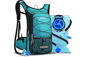 ‎LUNIDRY Lunidry Fahrradrucksack mit Trinkblase 3L, Laufrucksack Trinkrucksack 15L für Damen & Herren, Wasserdicht Sportrucksack Hydration Rucksack für MTB Ski Bike Outdoor Sport