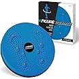Figure Trimmer Ab Twister Board for Exercise Waist Twisting Disc with 8 Magnets by Daiwa Felicity (Blue)