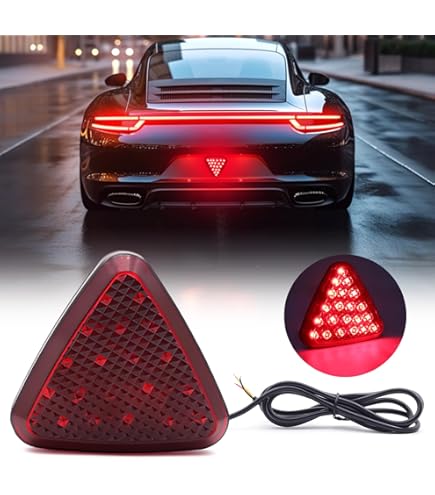 Luce Freno Posteriore LED Stile F1 - 15 LED, Lampeggiante, Universale Per Auto, Rosso - Foto 10