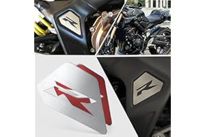 Midimttop Motorrad zubehör Für HO&N&DA CB650R/CBR650R CB 650R CBR 650R 2019-2025 Rahmen dekorative Abdeckung Karosserieverkleidung Schutzrahmen Seitenaufklebe rEmblem Abzeichen (Silber)