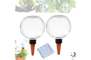 GENERIC 2PCS Plant Watering Globes,500 ML Large Capacity Se-lf Watering Plant Spikes Device,Plant Watering Devices with Terracotta watering Spikes,Watering Spikes for Outdoor Plant Watering Devices (2pcs/Set)