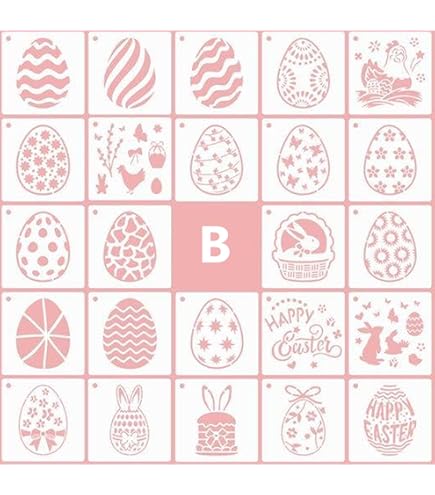 28 Stencil Pasqua Per Decorazioni Fai Da Te - Modelli Per Pittura E Crafts - Foto 11