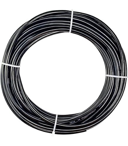 Tuyau à Air Pneumatique Polyamide Flexible Noir – 25 Mètres, Diamètre 4x6 Mm, Marque Legris, Neuf Sous Emballage, Made In France