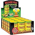 Toxic Waste Drums Hazardously Sour Candy Sweets - 12x Drums: 5 Sour Flavours (Yellow Drum: Lemon, Watermelon, Black Cherry, Apple and Blue Raspberry)