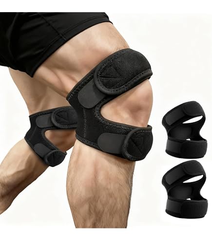 Gosknor 4pz Cinghie Supporto per Tendine Rotuleo in Silicone, Fasce