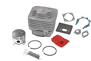 PERFEKTGARTEN Cylindre 44 mm + piston + joints pour débroussailleuse Fuxtec MFS520, FX-PS152, FX-MT152, 4 en 1