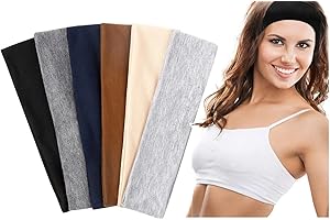 TERSE Haarband Damen Dünn Sommer Stirnband Sport Stirnbänder Schweiß Haarbänder Weiches Elastisch Haarreife für Frauen Yoga Workout Fitness Headbands