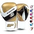 Starpro Boxing Gloves - 8oz 10oz 12oz 14oz 16oz - Vegan Leather Gloves for Training Sparring with Waterproof Lining - Breathable Mesh - Hand Protection