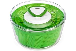Zyliss E940011 Easy Spin 2 Salatschleuder, Klein, Kunststoff, Grün, Salattrockner inklusive Salatschüssel, Aquavent Technologie