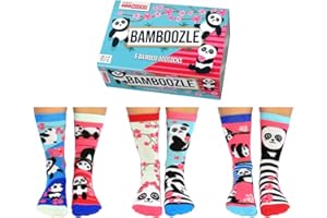 United Oddsocks Bamboozle Lot de 6 paires de chaussettes pour femme Taille 37-42, multicolore, 4-8
