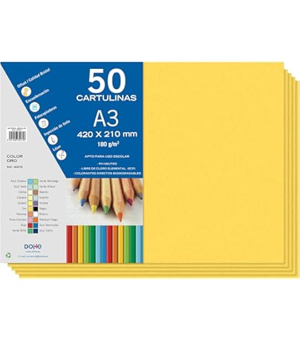 Cartoncino Blu Sado A3 180gr | Confezione Da 50 Fogli, Per Scuola E Lavoretti - Foto 5