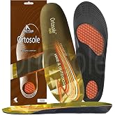 OS202 | Orthopedic Insoles with Arc and Gel Support, Heel Support for Harsh Terrain and Climbs (40-45)