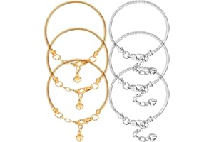 KGDUYC 6PCS Fili Catena a Sfera Collana Argento Catena di Perline Catena a Palline per Collana Estensione per Catena per Collana Braccialetto Portachiavi Fai da Te,chiusure per collane,catenella