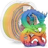 iSANMATE Rainbow PLA Matt (PLA+), Matt PLA Regenbogen Filament 1.75 PLA Plus, Matte Multicolor PLA+ Filament 1kg Spule (2.2 L