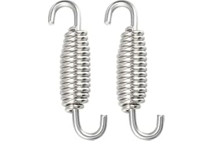 X AUTOHAUX 2 Pcs Motorcycles Exhaust Pipe Spring 55mm 2.17" Stainless Steel