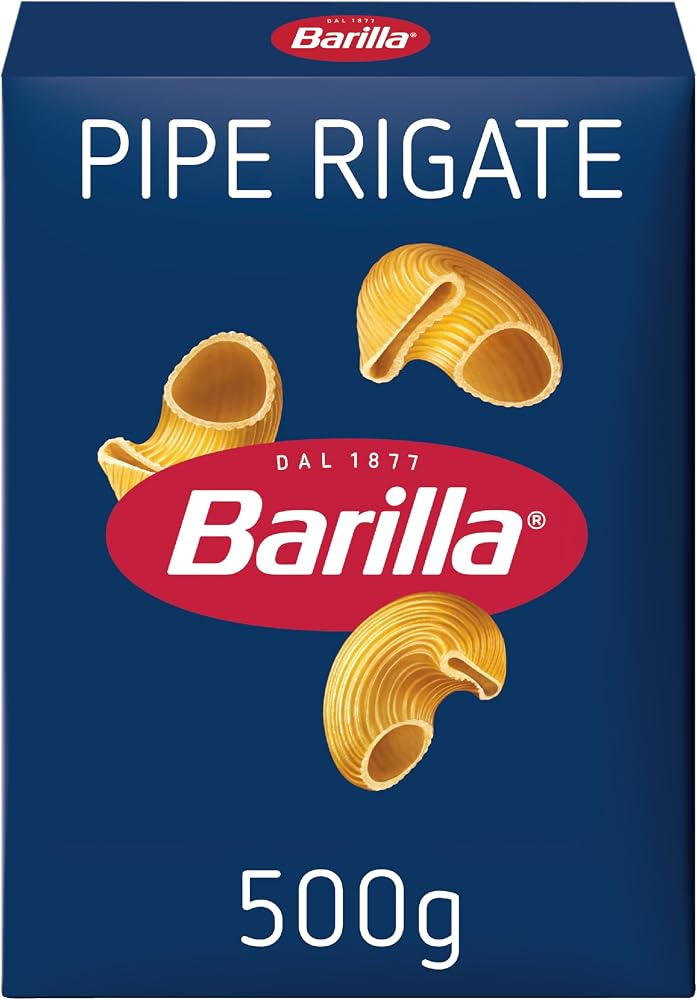 Barilla Mantı Makarna (Pipe Rigate) 500 g.