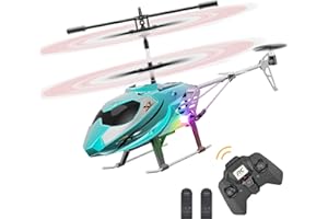 Lidasen Remote Control Helicopter for Kids Age 6+, Altitude Hold RC Helicopters Toy with 3.5 Channel, 2.4GHz Aircraft Flying Toy with Gyro & LED Light, USB Charging, Gift for Boy Girl Adult Beginner
