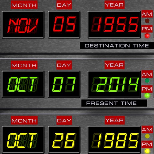 Time Circuits Dashboard Clock Amazon.fr Applis et Jeux