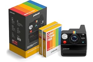 Polaroid - NOW+ Gen3 - Instant Camera Bluetooth Connected - Camera + Color Film Bundle (16 photos) Black (6562)