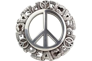 BELTINGER Gürtelschnalle Peace 4,0 cm | Buckle Wechselschließe Gürtelschließe 40mm Massiv | Wechselgürtel bis 4cm