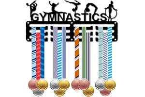 CREATCABIN - Soporte para Medallas de Gimnasia, Colgador de Medallas, Estante de Exhibición de Metal Deportivo para Colgar Premios de Hierro, Decoración de Montaje Pequeño, Premios para Pared, Hogar