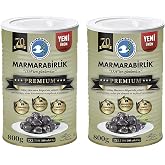Marmarabirlik Doğal Salamura Siyah Zeytin, 800 Gr, 2'li Paket