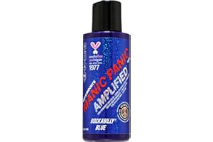 Manic Panic Rockabilly Blue Amplified Creme, Vegan, Cruelty Free, Semi Permanent Hair Dye 118ml