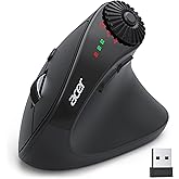 Acer Bluetooth Wireless Mouse (BT 5.2+2.4G), Ergonomic Mouse 4000 dpi | Side Scroll Wheel, Wireless Mouse Compatible with up