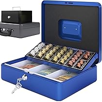 Cassetta Di Sicurezza Portavalori Con Vassoio Contamonete - Cassaforte Portatile Per Denaro E Gioielli - Foto 6