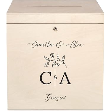 Scatola Regalo Nozze EASYLAVIE - 30x22x22cm Per Biglietti Augurali, Fessura Larga 19x2cm