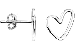 SOFIA MILANI - Kolczyki dla kobiet 925 Srebro - Sztyfty w Kształcie Serca - 20816