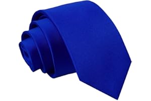 DQT Boys Plain Satin Wedding Formal Casual Communion Page Boy Classsic Neck Tie 7-12 Years Old