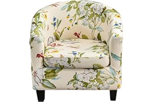 ‎TOPCHANCES TOPCHANCES Bezug Für Clubsessel,Dehnbar,Polyester,Bezug Für Bedrucktes Sessel,Abnehmbar,Waschbar,Elastisch,Mit Kissenbezug(Y-3)