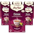 Yogi Tea, Detox Organic Herbal Tea, Naturally Caffeine Free, Blend of Liquorice, Dandelion and Cinnamon, Pack of 6 x 17 Bags