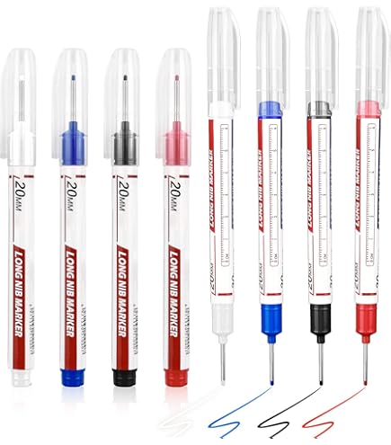 10 stuks markers met diep gat, multifunctioneel, timmermanspotlood