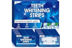 CELAKEETY Teeth Whitening Strips: Professional Teeth Whitening Strip 28 Strips 14 Treatments - Safe for Enamel Non Sensitive Tooth Whiteners at Home Teeth Whitening Kits