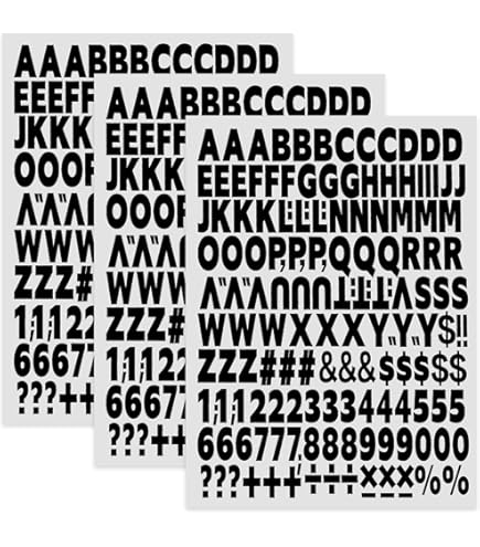 SLEEKEE 10 Feuilles De Lettres De Transfert Thermique, Design Créatif Personnalisé, Adapté Aux Logos En Tissu, Impression De Vêtements, Décoration De Bricolage (noir, Blanc