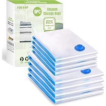 ONVANE Sacchetti Sottovuoto Vestiti con Popa Elettrica, 12PCS - 3*J