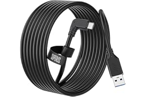 SUPERUS Link Cavo per Oculus/Meta Quest 2/Quest 1, 3M USB 3.0 to USB C Cavo Link, Trasferimento Dati ad Alta Velocità & Cable di Ricarica, Accessori per Headset VR per Gaming PC/Steam VR