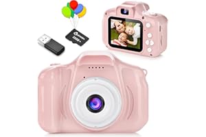 Camara Fotos Infantil,ARNSSIEN Camara de Fotos para Niños, 1080P HD, Regalo Juguete para Niños de 3 4 5 6 7 8 9 10 años, Regalo Cumpleaños y Navidad,10 Juegos de Rompecabezas y Tarjeta 32GB.