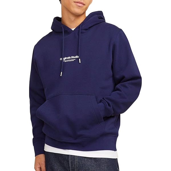 Jack & Jones Erkek Gögüs Logo Baskili Bisiklet Yaka Sweatshirt - Basic