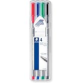 Staedtler 334 Sb4 Triplus &Uuml;&ccedil;gen Fineliner Klasik Renk 0.3 mm 4'l&uuml; Set | İnce &uuml;&ccedil;gen ince kalemler, ergonomik sap &ndash; Notlar &amp; Sa