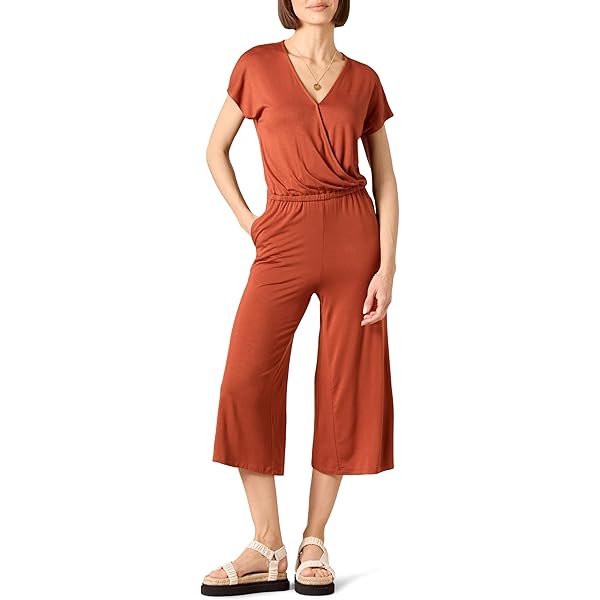 OUGES Jumpsuit Dames Zomer Elegante Overall Lange Playsuit Korte Mouw