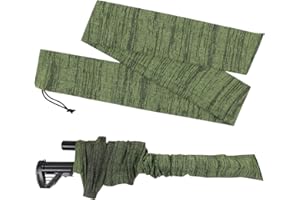 Gexgune Poliestere Silicone trattato Maglia Lunga Pistola calzino Fucile protettore Fucile Copertura Caso Custodia di stoccaggio 54 "Lunghezza (4 Colori opzionali)