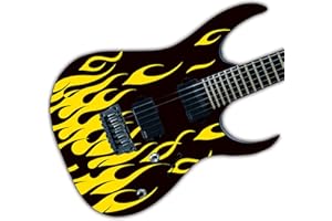 DESIGNDIVIL Autocollant sur mesure en forme de flammes pour guitares et basses