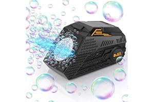 Euakee Macchina Bolle di Sapone Automatica, Macchina per Bolle Portatile con Batteria Ricaricabile, Macchina Sparabolle Elettrico per Matrimoni/Compleanni/Feste, 16000+ Bolle/Min