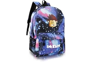 YUMCUTE Robl Backpack, Teen Game School Backpack, Rob-lx Children Primary Schoolbag, Children's School Backpack, 17 Inch Large Capacity Travel Rucksack Waterproof Boys Girls Book Bags for Aged 3-12 Years
